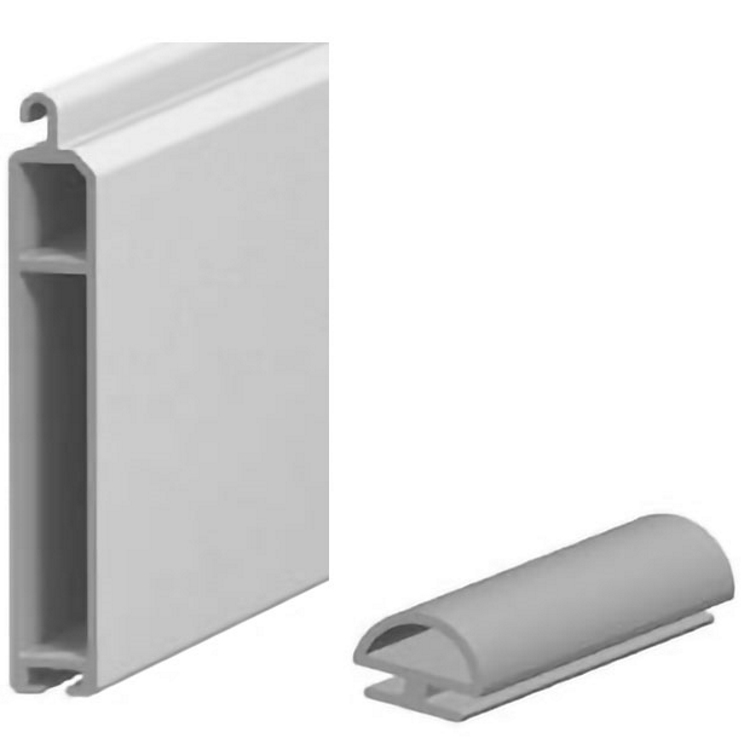 Профиль концевой ESL9x50I/eco цвет: серебристый металлик